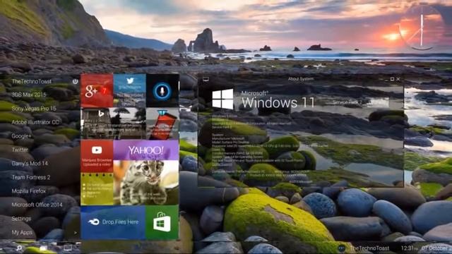 WINDOWS 11 Preview New Design 2018 смотреть онлайн