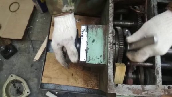 выбиваем шпиндель 16б05п №1