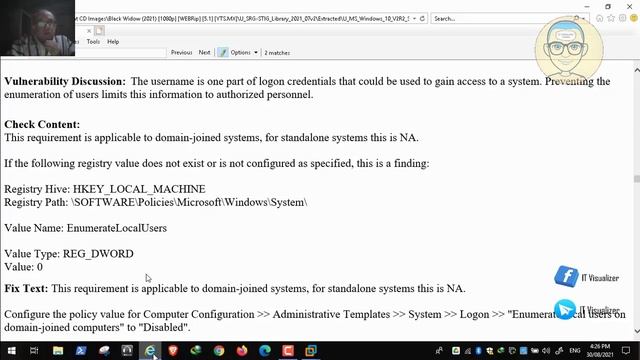 23-Windows 10 Security Technical Implementation Guide Version: 2 Release: 2 04 May 2021 Part 7 смотреть онлайн