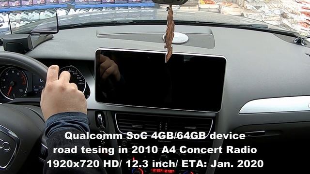 RSNAV Audi Navigation 4GB RAM 64GB ROM 1920 x 720 Android 7.1 road testing footage. смотреть онлайн