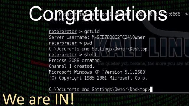 EH Assignment 1 Hacking Windows XP using backdoor смотреть онлайн
