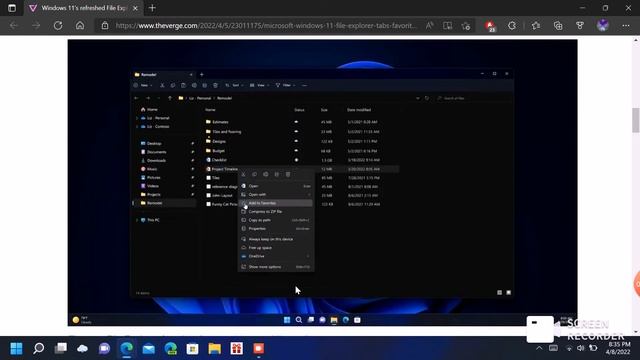 Windows 11’s refreshed File Explorer gets tabs, favorites, and a new homepage смотреть онлайн