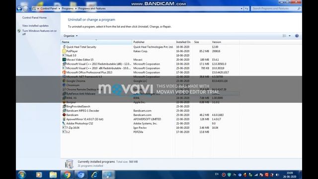 UNINSTALL A PROGRAM IN COMPUTER [ WINDOWS 7 ] смотреть онлайн
