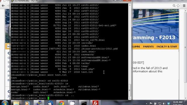 Using Putty and the Shell on CS смотреть онлайн