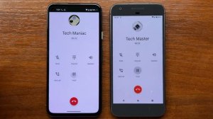 Incoming Call Google Pixel 4a (Android 13) vs Google Pixel (Android 10) with Stock Google Dialers