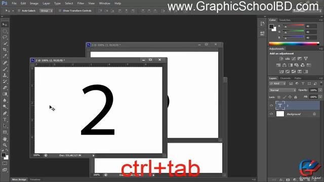04 Open Document as tabs or window Adobe photoshop смотреть онлайн