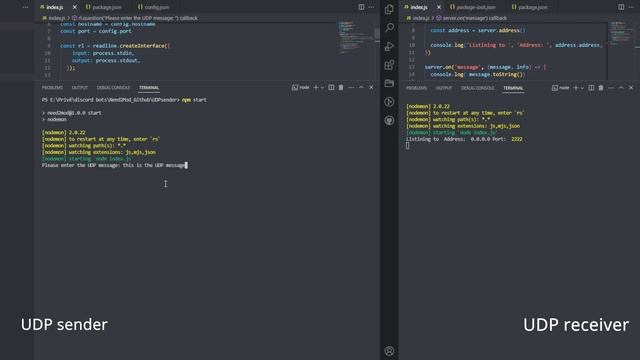 UDP sender and Receiver showcase смотреть онлайн