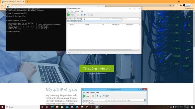 Video hướng cách quét các thiết bị và trang web trong mạng Lan Advanced ip scanner смотреть онлайн