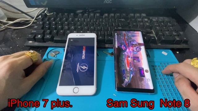 iPhone 7 plus vs Sam Sung Note 8 : chip A10 vs chip Exynos 8895 смотреть онлайн