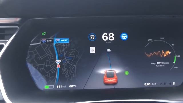 Tesla New Navigation System UI смотреть онлайн