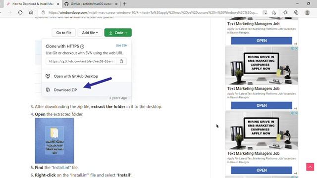 How to get the MAC OS cursor in WINDOWS 10! смотреть онлайн
