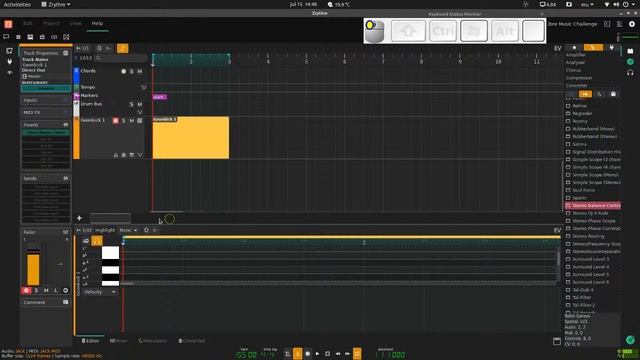 Testing Zrythm #daw #linux