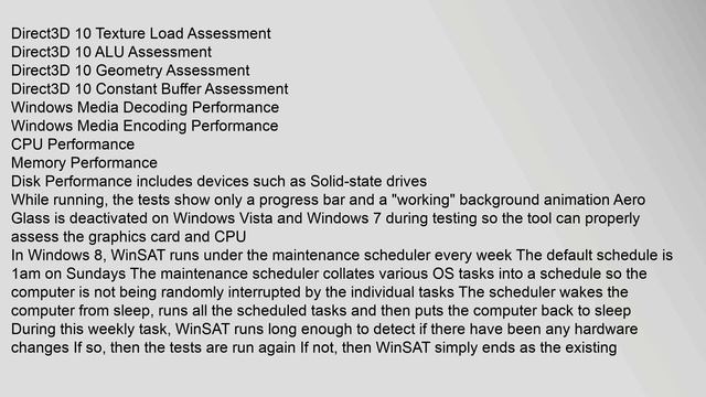 Windows System Assessment Tool смотреть онлайн