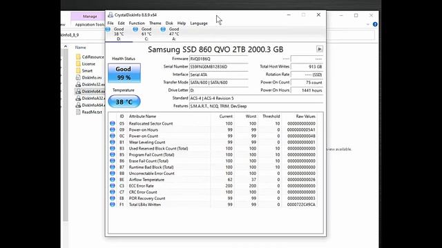 Crystal Disk info / Hard Drive HDD Drive Detailed & Model Number info / Windows Program (11-29-2020 смотреть онлайн