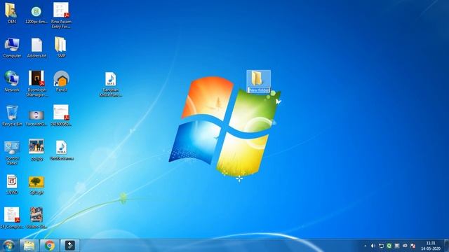 How to Create a Folder on Desktop || Windows 7 || Suman's Class Room смотреть онлайн