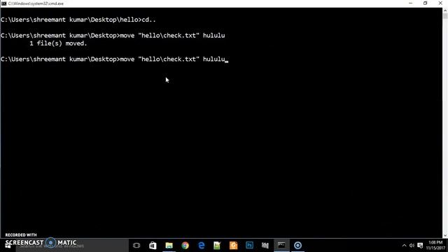 move a collection of files and folders in cmd??? смотреть онлайн
