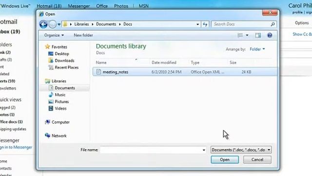 Hotmail - View and Edit Office Documents смотреть онлайн