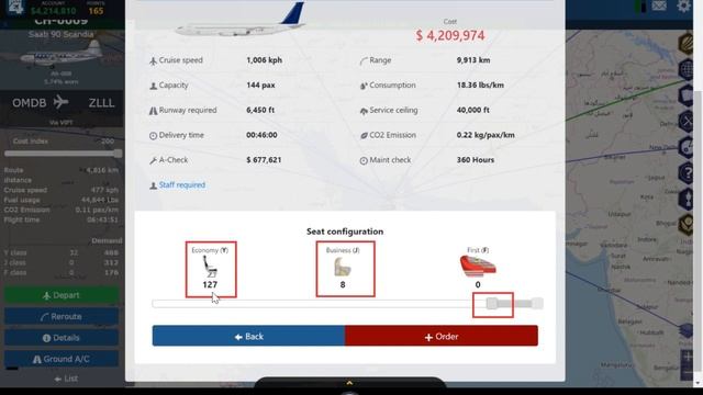 Airline Manager 4 - How to change seat layout смотреть онлайн