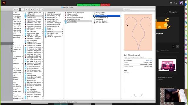 Pen Tool Exercise03 Face Vase and Waves смотреть онлайн