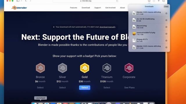 Install Blender 3D on Macbook Pro/Air (MacOS) смотреть онлайн