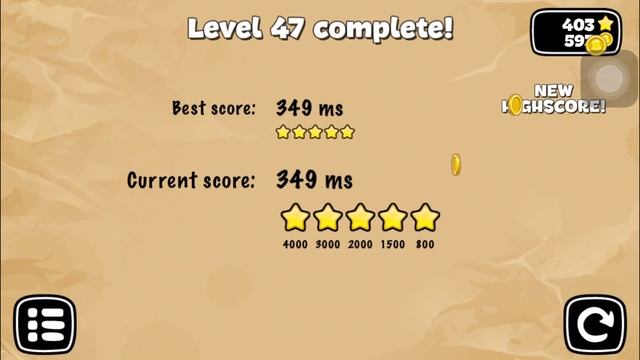 Tap The Frog Doodle - Level 47 fastest record 349 ms - 5 stars + Double popper badge earned (HD) смотреть онлайн