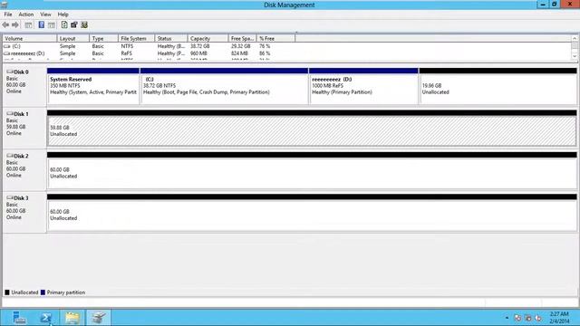 18 C Managing disks ReFS & storage pool смотреть онлайн