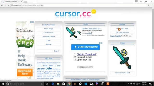 Windows 10 How To Get a Custom Cursor смотреть онлайн