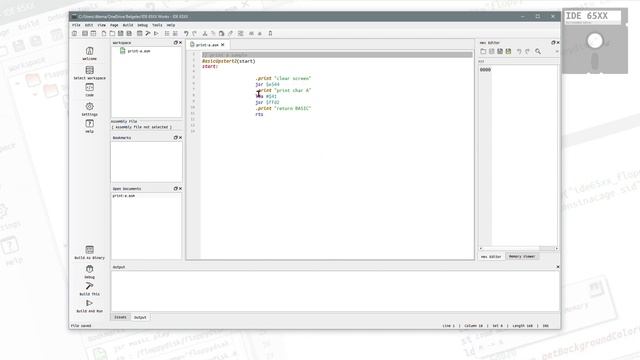 IDE 65XX Kick Assembler Edition - Coding Part 1 смотреть онлайн