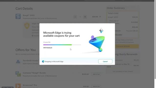 Windows Edge browser for great offers on software products - Snagit | Saved 15% OFF FREE offer смотреть онлайн