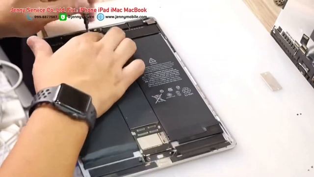 เปลี่ยนแบตเตอรี่ iPad Pro10.5 Model A1701 A1709 ติดกาวโรงงานประกอบกลับเนียนเหมือนเดิม โท 099-887756 смотреть онлайн