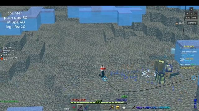 (hypixel skyblock) yeti fishing workout! смотреть онлайн