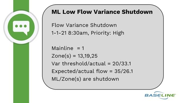 Messages & Alerts: Mainline Low Flow Variance Shutdown смотреть онлайн