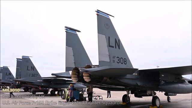 U.S. Air Force, NATO. F-15E fighter flew 10,000 hours. смотреть онлайн