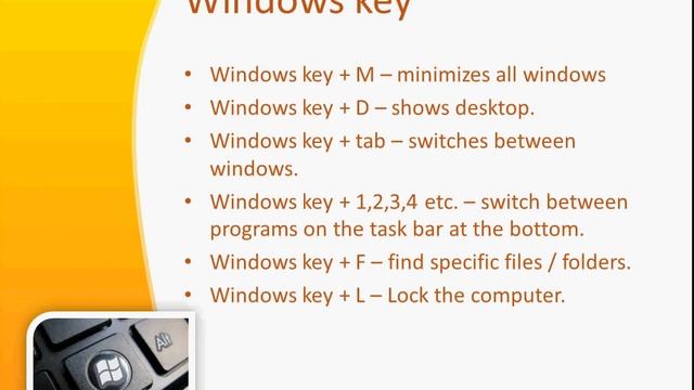 Windows 7 keyboard shortcuts смотреть онлайн