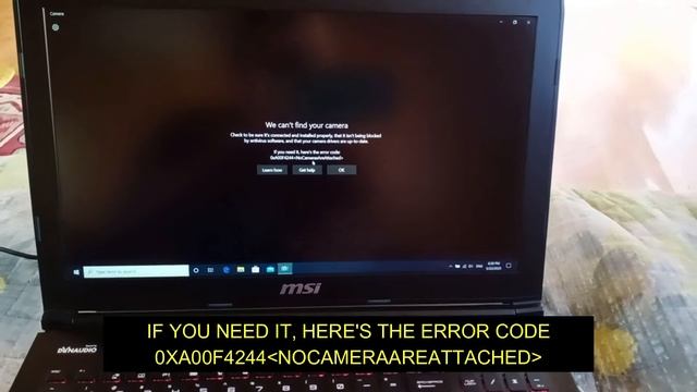 HOW TO FIX ERROR CODE 0XA00F4244 смотреть онлайн