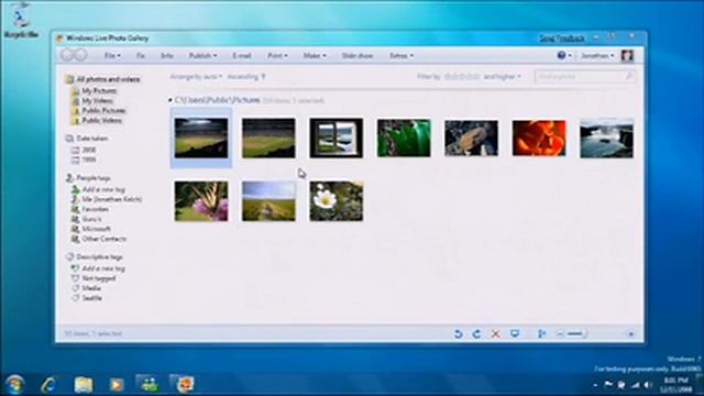 Windows 7 - Windows Live Photos смотреть онлайн