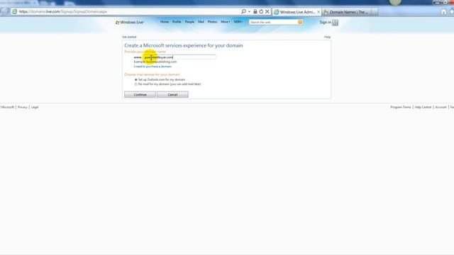 Signing Up For Windows Live Domains смотреть онлайн