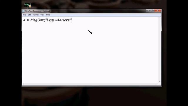 How to make a VBS (Visual Basic Script) смотреть онлайн