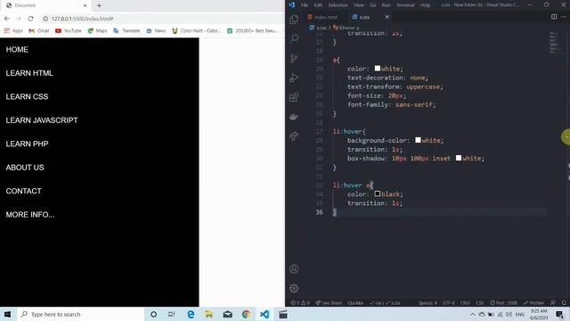 Sidebar Menu using HTML & CSS смотреть онлайн