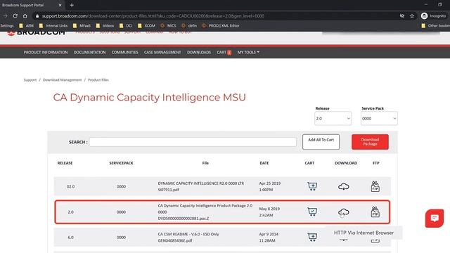 CA Dynamic Capacity Intelligence – Download PAX File from Broadcom Support смотреть онлайн