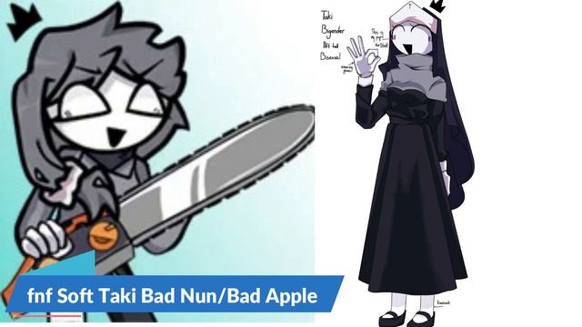 fnf vs Soft Taki Bad nun/Bad Apple смотреть онлайн