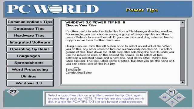Microsoft Windows 3.0 PC World Test Drive смотреть онлайн