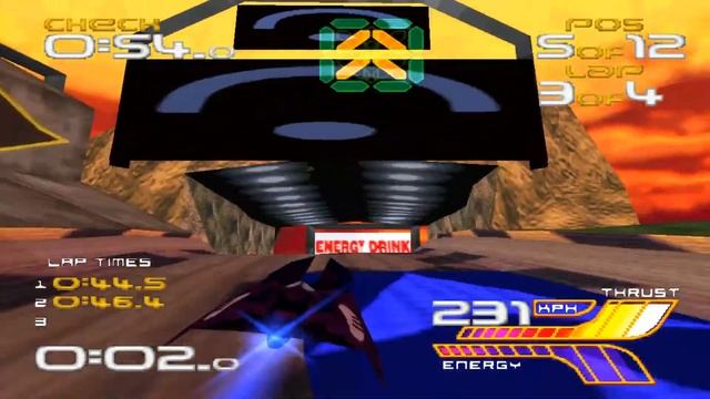 Wipeout 2097 - 10, Challenge I, Phenitia Park (ePSXe emulator) смотреть онлайн