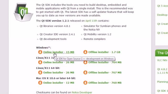 C++ GUI with Qt Tutorial 1 - Downloading the Qt SDK смотреть онлайн
