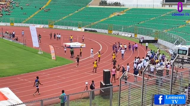 Boys 200m finals. Benjamin Nsiah Boakye of KASS wins. Asanteman relays / inter-Co 2022. смотреть онлайн
