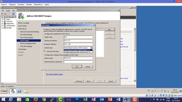 Configuração do DHCP em Windows 2008 смотреть онлайн