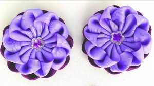 Бантик-зефирка из репсовых лент