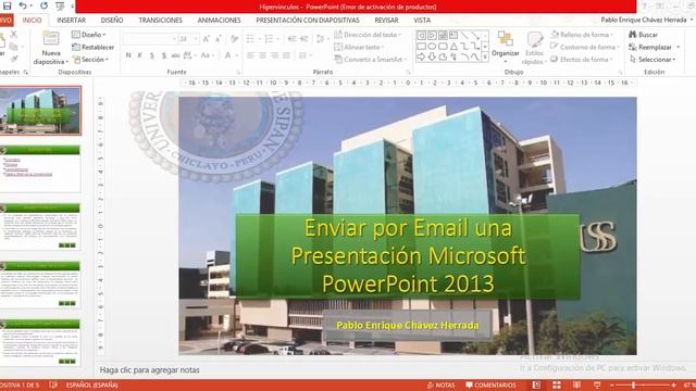 Compartir vía Email una presentación PowerPoint 2013 смотреть онлайн