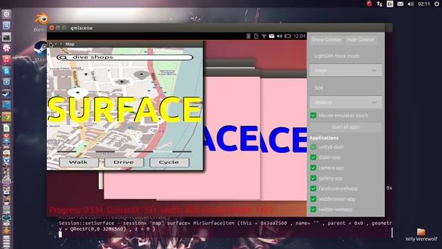 Ubuntu Unity 8 Application Switcher WIP смотреть онлайн
