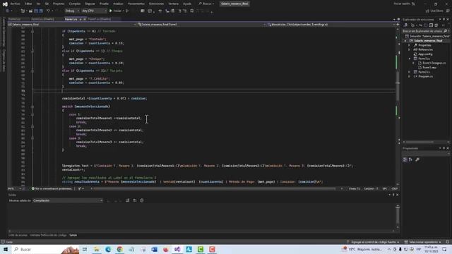 Aplicacion windows form C#-Salario y comisiones de empleados смотреть онлайн
